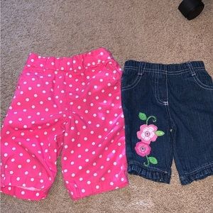 2 baby girls pants
